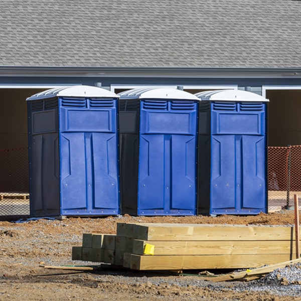 what is the maximum capacity for a single porta potty in New Ross Indiana